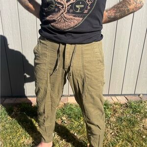 REI Men's Olive Cotton ‘Joggers’